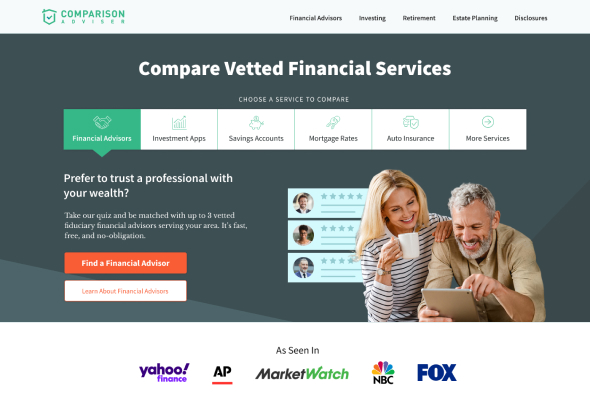 ComparisonAdviser Homepage